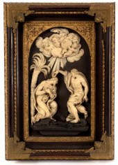 An Italian ivory relief, 19th