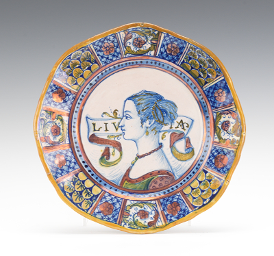 An Italian Lustre Plate ca. 19th