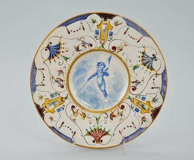 An Italian Maiolica Display Plate
