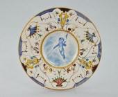 An Italian Maiolica Display Pl