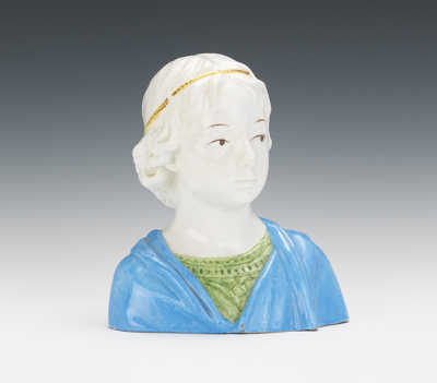 An Italian Majolica Bust of a Young