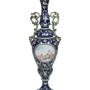 An Italian Majolica Floor Vase 20th