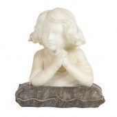 AN ITALIAN MARBLE BUST OF A CH