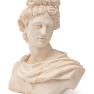 An Italian Marble Bust of Apollo