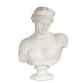 AN ITALIAN MARBLE BUST OF DIAN