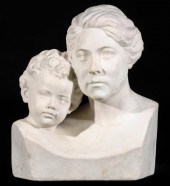 AN ITALIAN MARBLE BUST PORTRAI