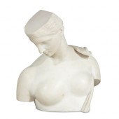 AN ITALIAN MARBLE BUST: PSYCHE