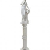 An Italian Marble Figure and A