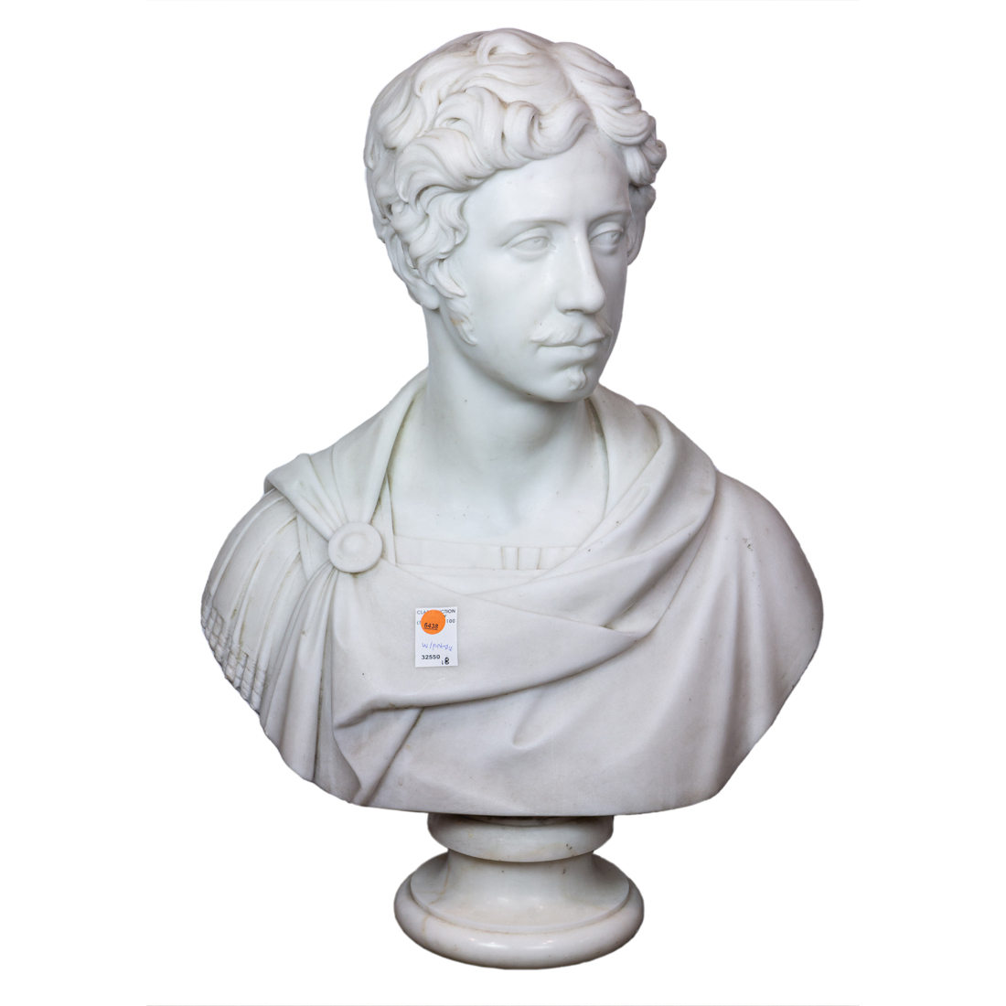 AN ITALIAN MARBLE PORTRAIT BUST