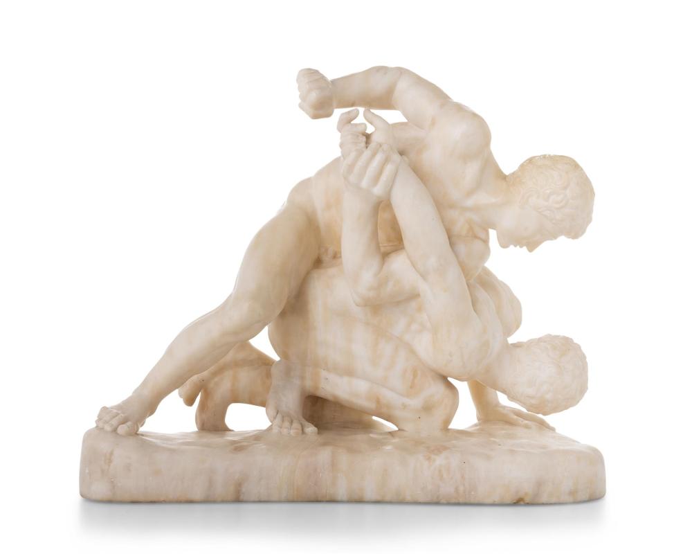 AN ITALIAN MARBLE SCULPTURE AFTER