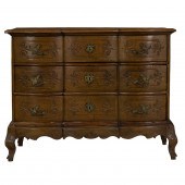 AN ITALIAN MARQUETRY DECORATED