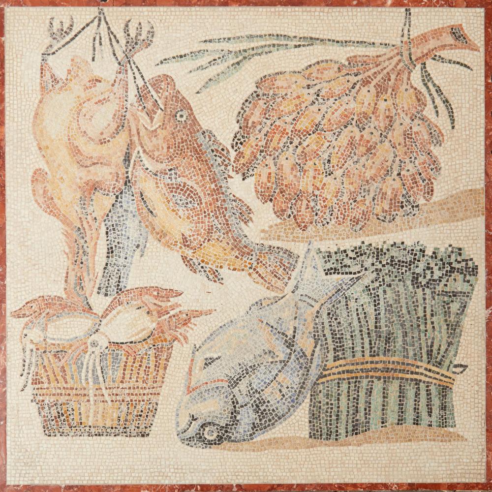 AN ITALIAN MICRO-MOSAIC PANELAn
