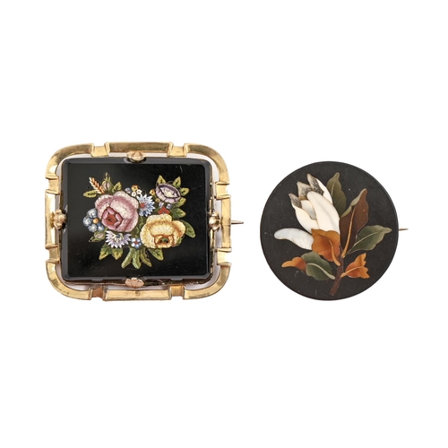 An Italian micromosaic brooch, 19th