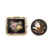 An Italian micromosaic brooch,