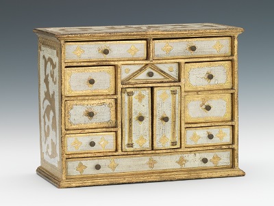An Italian Miniature Chest of