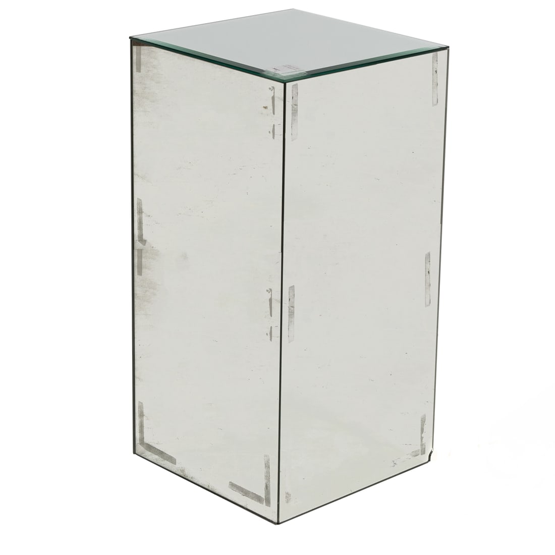 AN ITALIAN MIRROR VENEERED SQUARE