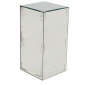 AN ITALIAN MIRROR VENEERED SQU