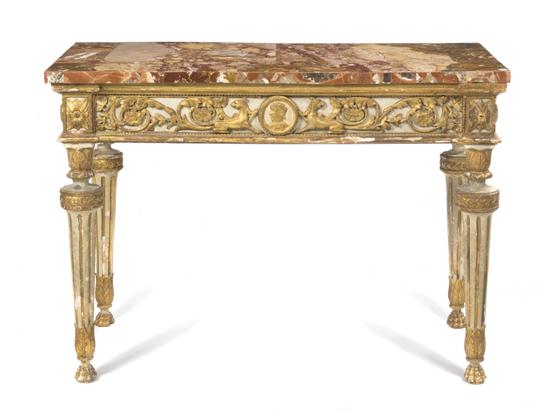 An Italian Neoclassical Painted and