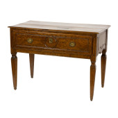 AN ITALIAN NEOCLASSICAL WALNUT