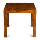 An Italian Olivewood Side Tabl