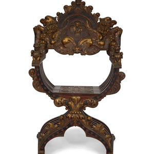 An Italian Painted and Parcel