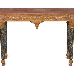 An Italian Painted Faux Marble