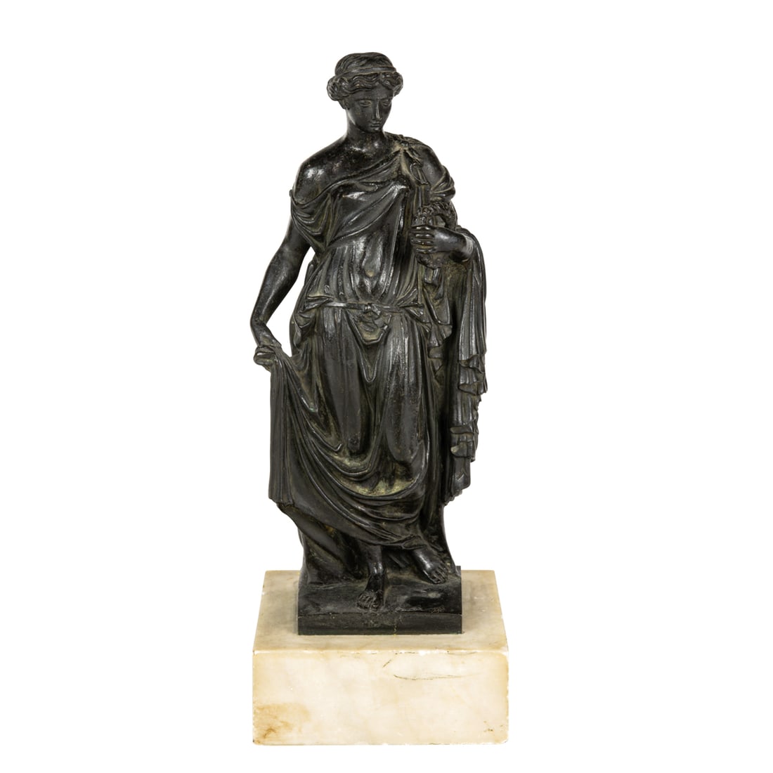 AN ITALIAN PATINATED BRONZE