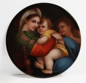 AN ITALIAN PORCELAIN PLAQUE: M