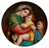 AN ITALIAN PORCELAIN PORTRAIT