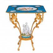 AN ITALIAN PORCELAIN SCENIC DE