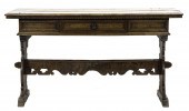AN ITALIAN PROVINCIAL TRESTLE