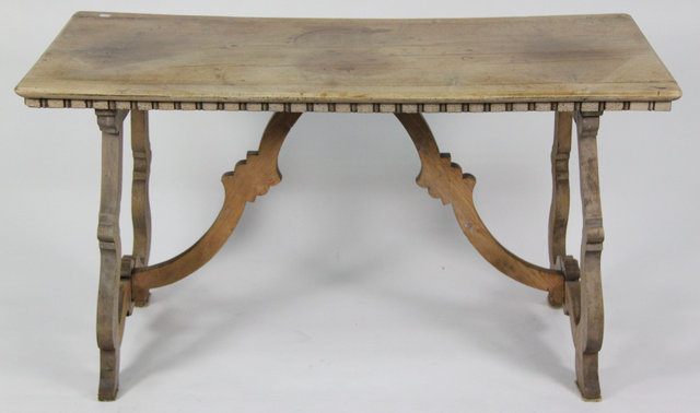 An Italian rectangular walnut