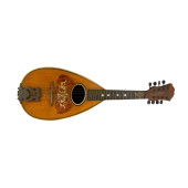 AN ITALIAN RENZI INLAID MANDOL