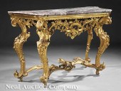 An Italian Rococo Carved Giltw