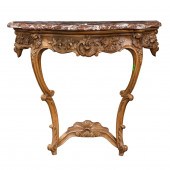 AN ITALIAN ROCOCO STYLE CONSOL