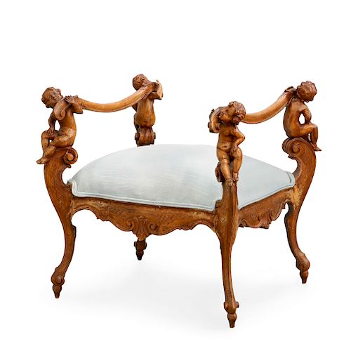 AN ITALIAN ROCOCO STYLE FIGURAL