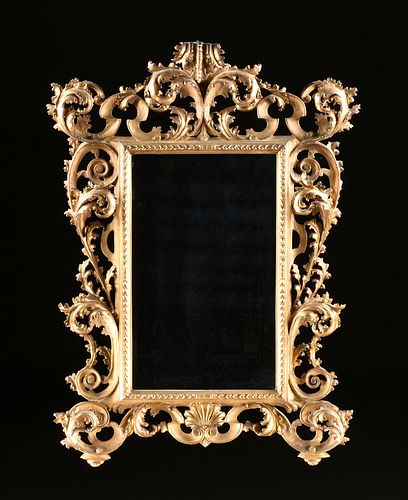 AN ITALIAN ROCOCO STYLE GILTWOOD