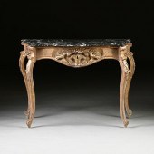 AN ITALIAN ROCOCO STYLE MARBLE