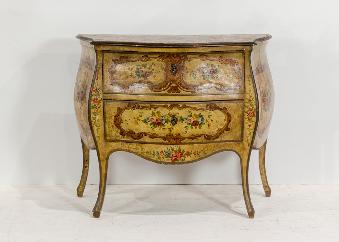 AN ITALIAN ROCOCO STYLE PAINTED