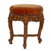 AN ITALIAN ROCOCO STYLE STOOL
