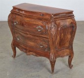 AN ITALIAN ROCOCO STYLE WALNUT