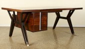 AN ITALIAN ROSEWOOD DESK ICO P