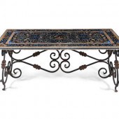 An Italian Scagliola and Iron