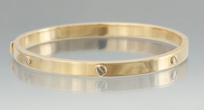 An Italian Screw Design Bangle