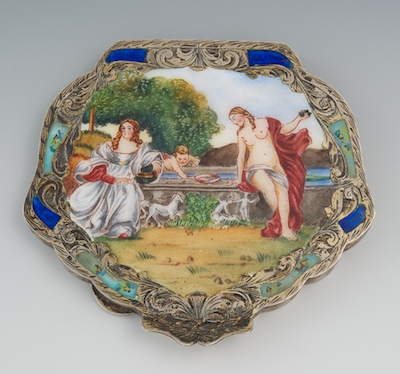 An Italian Silver and Enamel