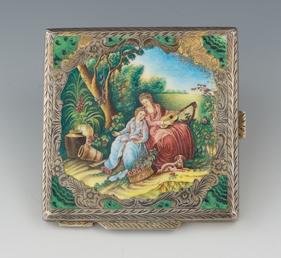 An Italian Silver and Enamel