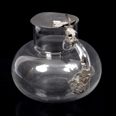 An Italian silver mounted jug,
