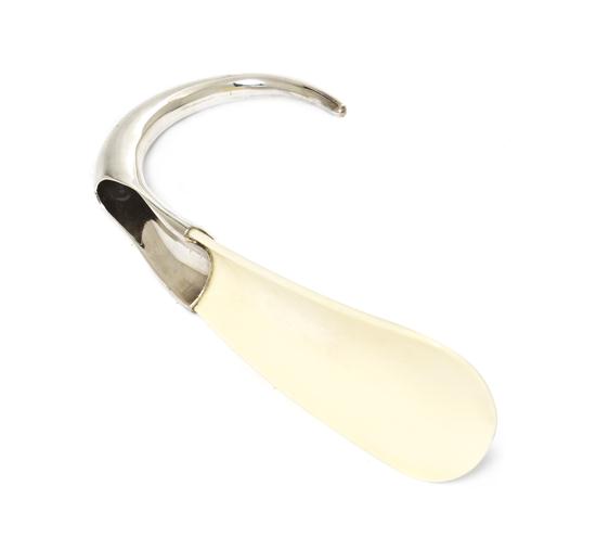 An Italian Silver Mounted Shoe Horn