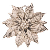 AN ITALIAN SILVER POINSETTIA C