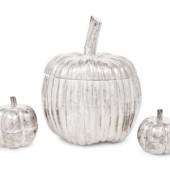 An Italian Silver Pumpkin-Form